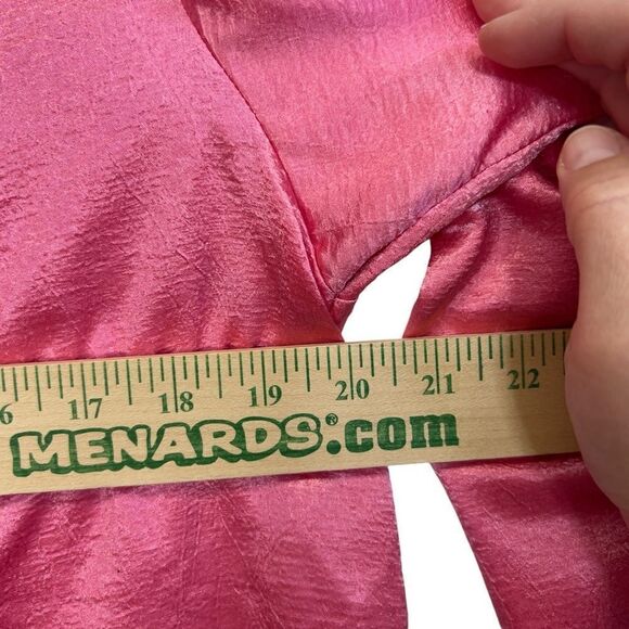 Vintage Victoria's Secret button up Vintage Gold Label PJ Top sz M - Picture 9 of 15